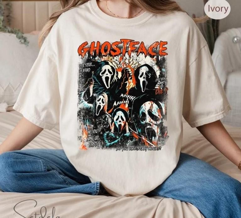 Ghost Face Halloween Shirt Halloween Ghost Face Lover T-shirt Hoodie, Sweatshirt | HypeCrazeTee.com