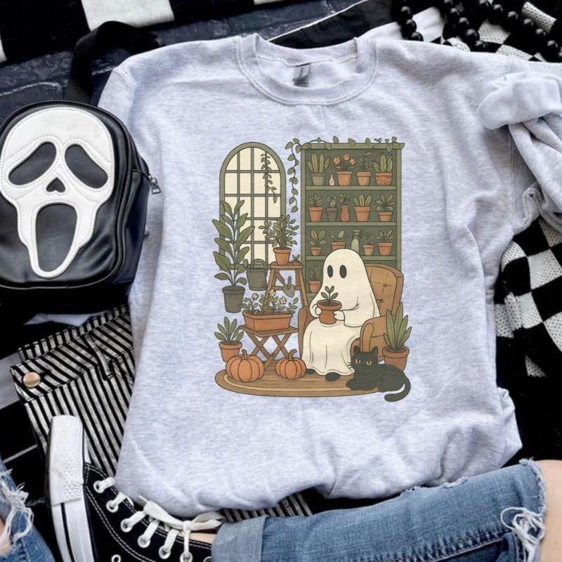 Ghost Plant Lover Ash Grey Halloween Plants T-Shirts, Hoodie, Sweatshirt