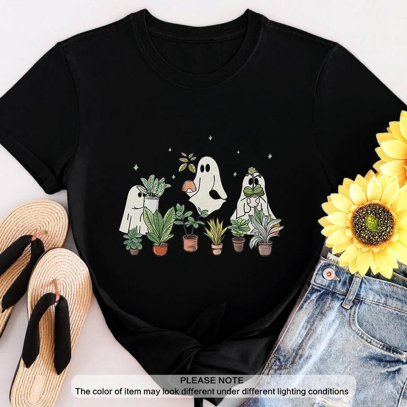 Ghost Plant Shirt Halloween Ghost Plant T-shirt Plant Lover Gift Plant Lady Shirt Spooky Mom halloween shirt Hoodie,...