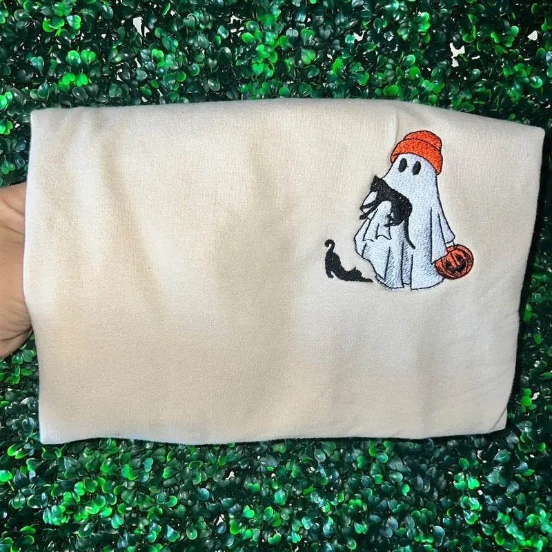 Ghost kitty sweater or tee shirt Hoodie, Sweatshirt | HypeCrazeTee.com