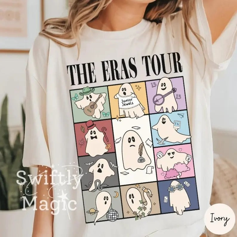 Ghosts Eras Tour Halloween Shirt | Cute Ghosts T-Shirt | Halloween Shirt | Spooky Season Shirt Hoodie, Sweatshirt