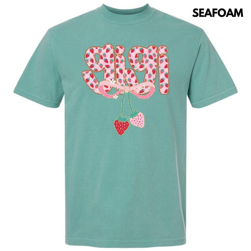 Gigi Strawberry Coquette Comfort Colors T-Shirt 'NLB' Hoodie, Sweatshirt | HypeCrazeTee.com