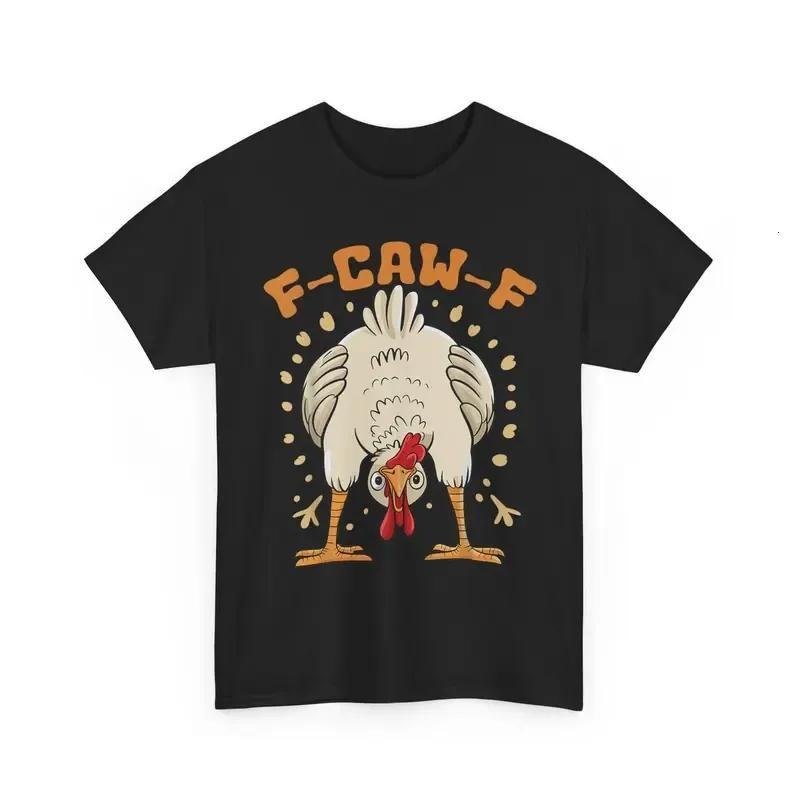 Gildan Funny F-Caw-F Chicken FCAWF Chicken T-Shirt Cotton Crewneck Breathable Check Classic Unisex DTG Print Everyday...