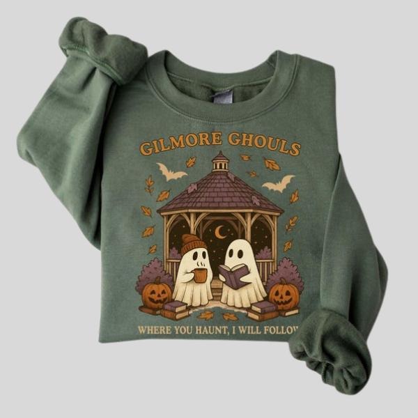 Gilmore Ghouls Shirt, Where You Haunt I Will Follow Sweatshirt, Cute Ghost Halloween Tee, Spooky Fall Shirt Hoodie