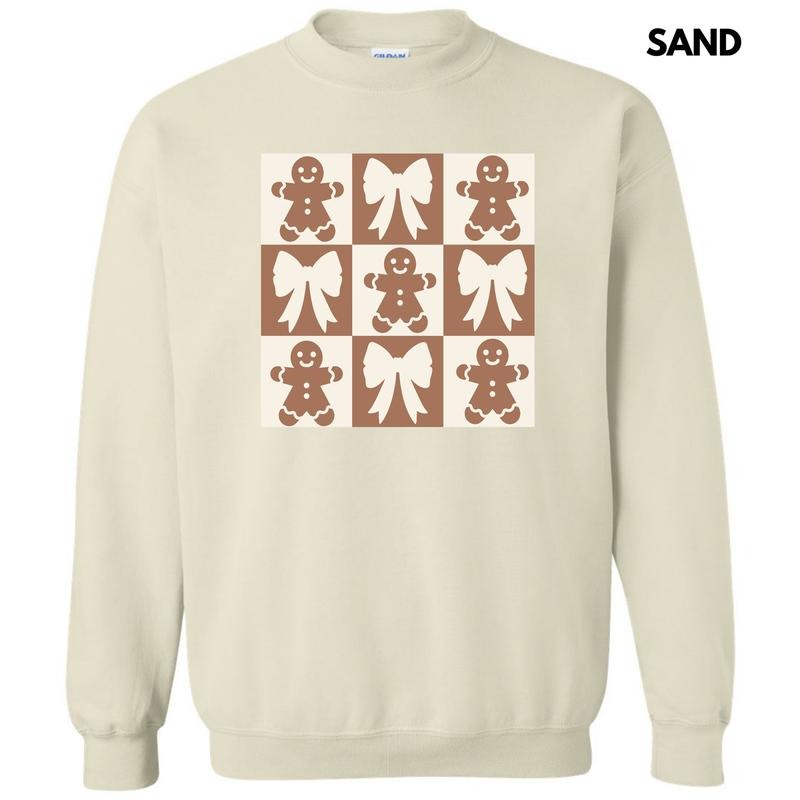 Gingerbread Checkerboard Sweatshirt 'NLB' T-Shirts, Hoodie | HypeCrazeTee.com