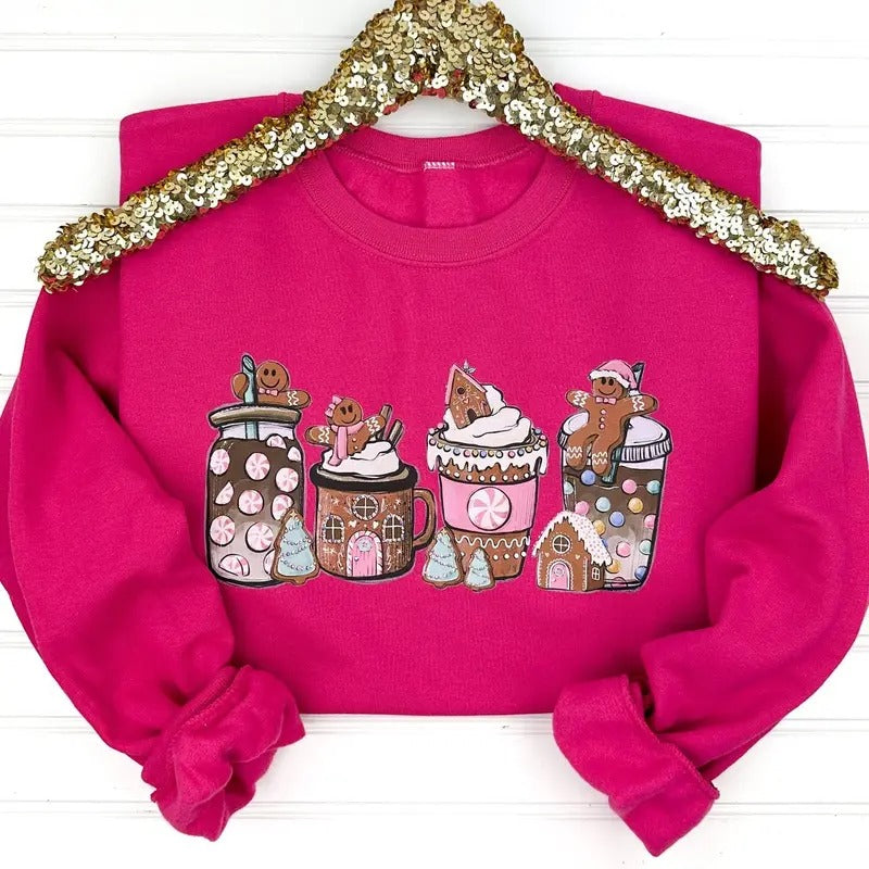 Gingerbread Lattes Sweatshirt T-Shirts, Hoodie | HypeCrazeTee.com