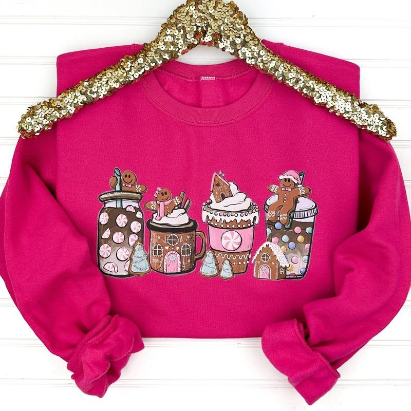 Gingerbread Man Latte Sweatshirt T-Shirts, Hoodie | HypeCrazeTee.com