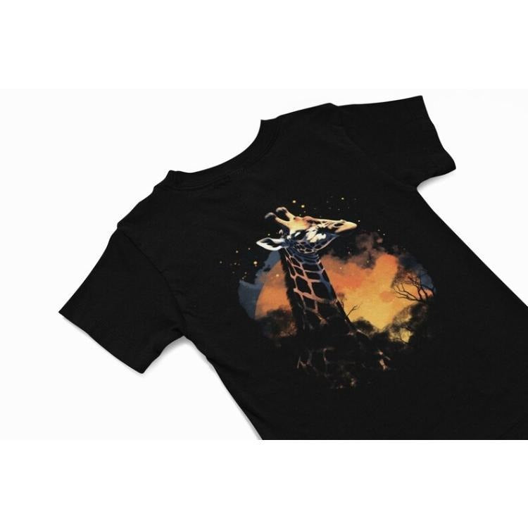 Giraffe T-Shirt, Abstract Giraffe Graphic tee, quirky animal Tee, Cute Animal tee, Retro 70s style T-Shirt, Giraffe lover...