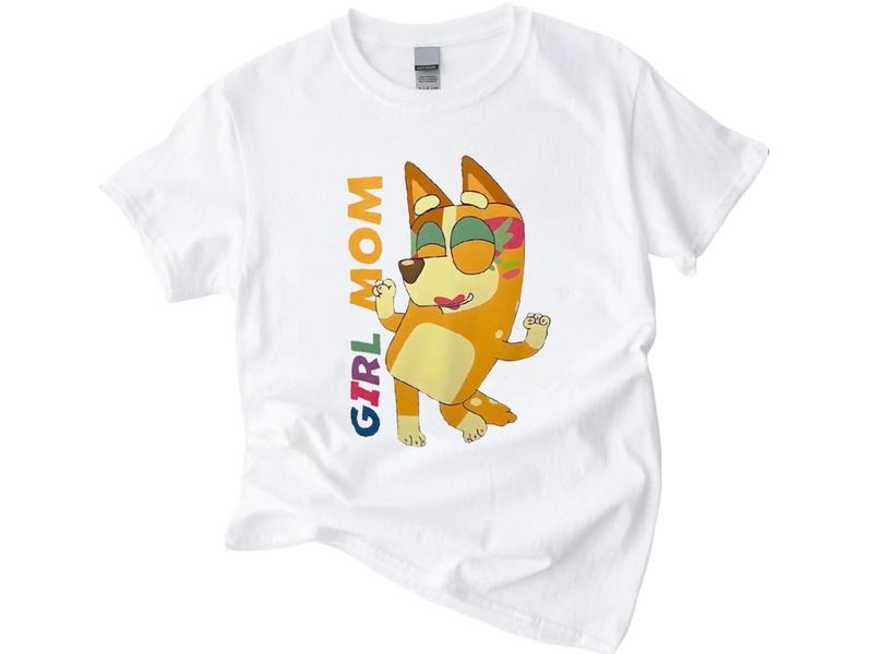 Girl Mom T-Shirt, Chilli Heeler T-shirt, Bluey Cool Mom Shirt, Bluey Chili T-shirt, Bluey Mother's Day Shirt, Chili...