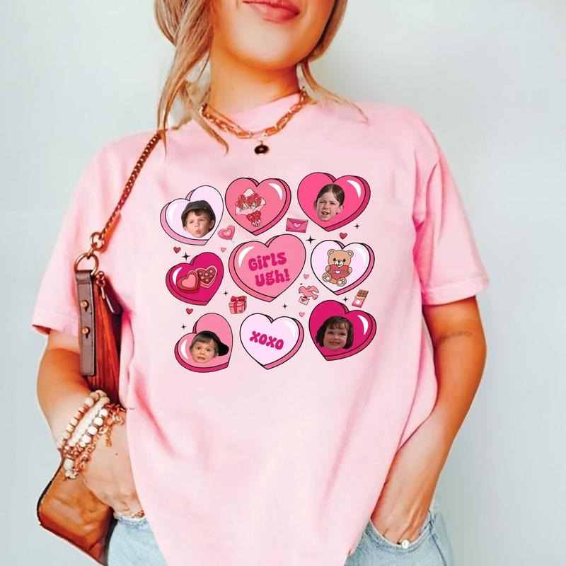 Girls Ugh Candy Heart Valentine T Shirt, Girls Ugh T Shirt, Valentine Design Gift, Valentine Movie Shirt, Couple...