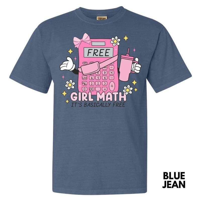 Girly Math Comfort Colors T-Shirt 'NLB' Hoodie, Sweatshirt | HypeCrazeTee.com