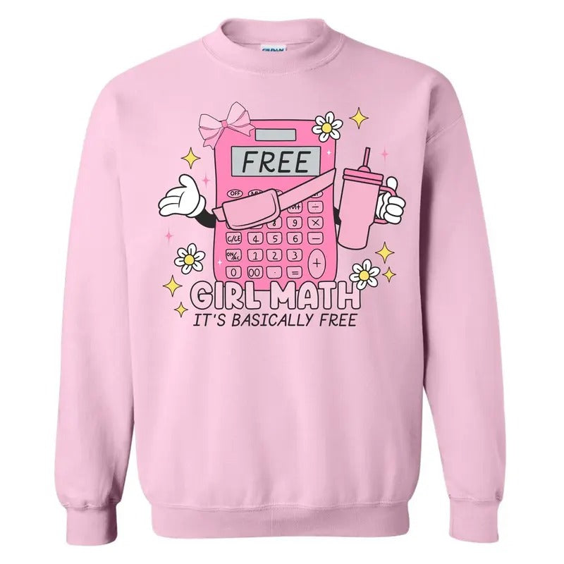 Girly Math Sweatshirt 'NLB' T-Shirts, Hoodie | HypeCrazeTee.com