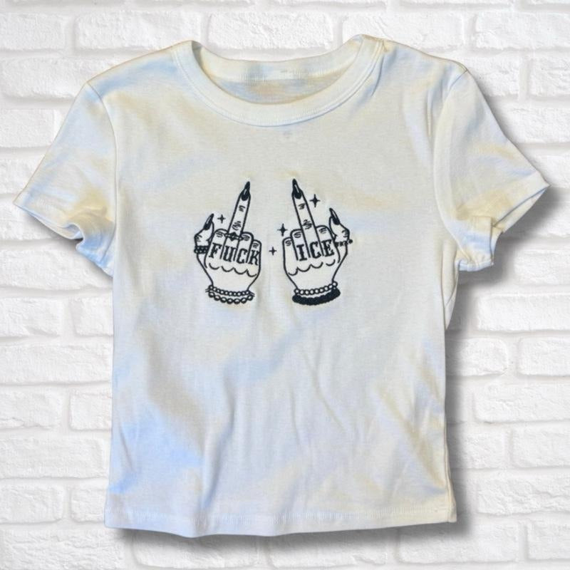 Give ICE The Finger  Tee or Unisex T-Shirt Hoodie, Sweatshirt | HypeCrazeTee.com