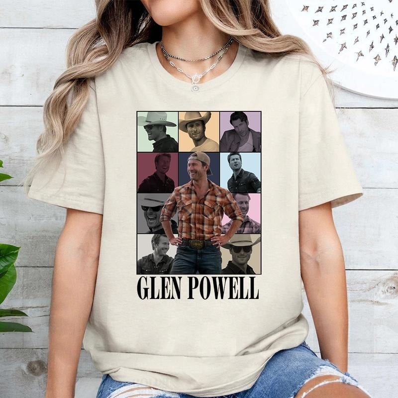 Glen Powell t shirt, Not My First Tornadeo Shirt, Not My First Tornadeo Fan Art, Weather Lover and Storm Chaser Shirt...