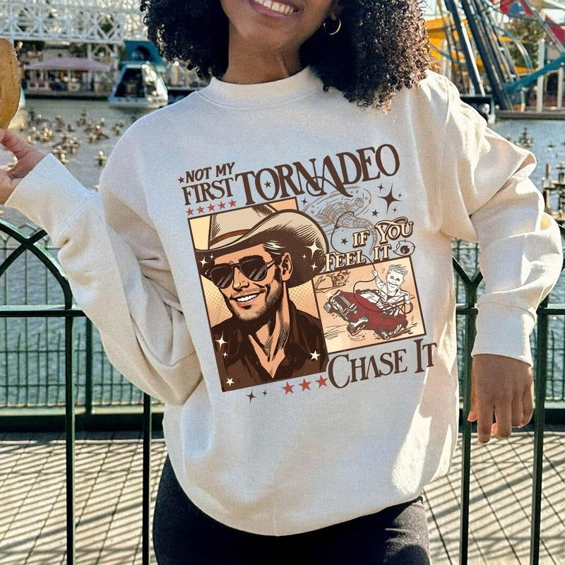 Glen Powell Not My First Tornadeo Shirt Not My First Tornadeo Fan Art Weather Lover Storm Chaser Shirtstyle{N002}2 T-Shirts, Hoodie, Sweatshirt