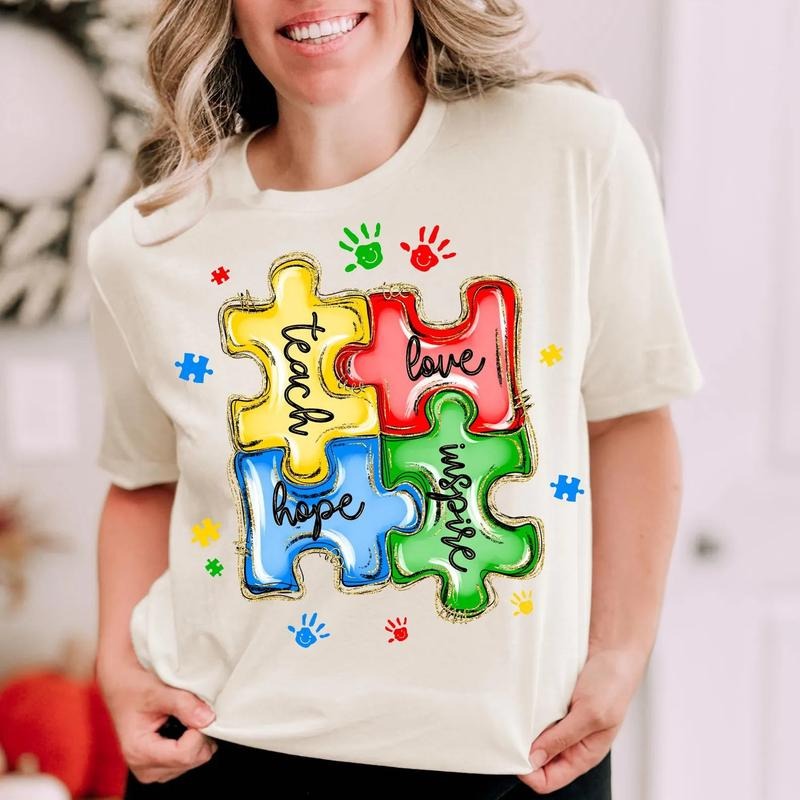 Glitter Puzzle Autism DTF Transfer - THIS IS NOT A SHIRT Hoodie, Sweatshirt | HypeCrazeTee.com