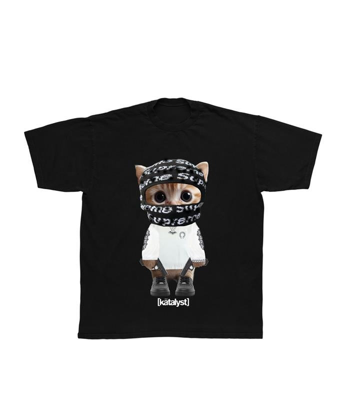 Glokk40Spaz Kitty Tee, Streetwear Graphic Shirt for Rap Fans Hoodie, Sweatshirt | HypeCrazeTee.com