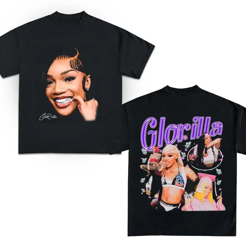 Glorilla Vintage Style 90's Bootleg T-shirt - Retro Gorilla Graphic Tee. Hoodie, Sweatshirt | HypeCrazeTee.com