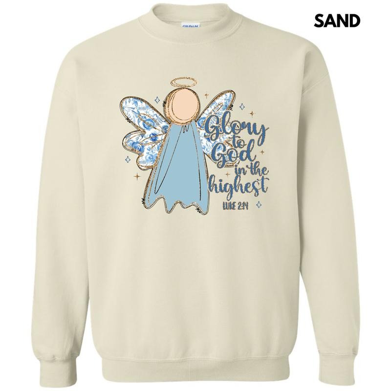 Glory Blue Floral Angel Sweatshirt 'NLB' T-Shirts, Hoodie | HypeCrazeTee.com