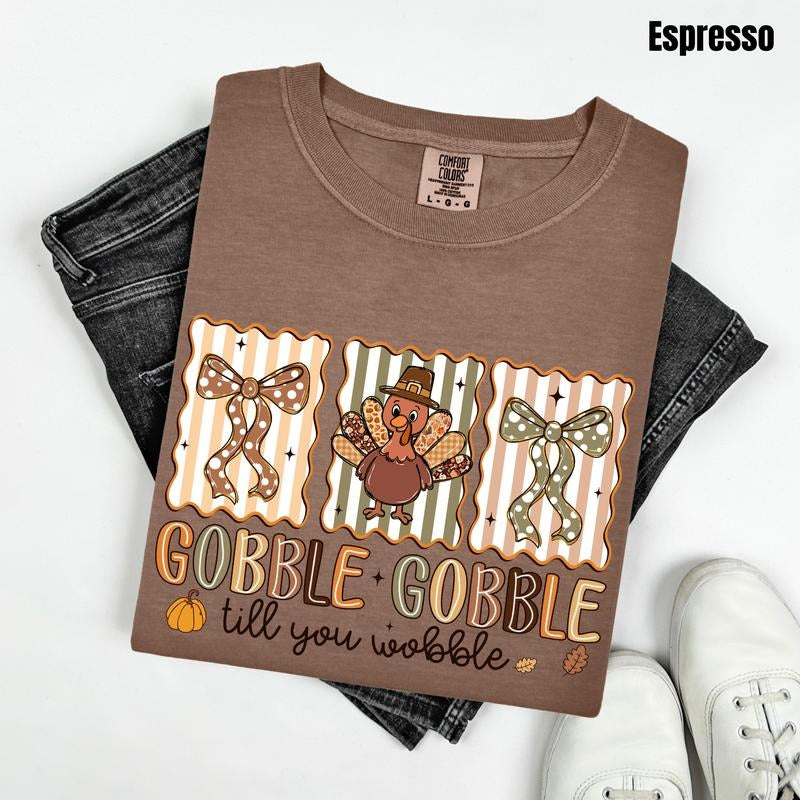 Gobble Gobble Trio Comfort Colors T-Shirt 'NLB' Hoodie, Sweatshirt | HypeCrazeTee.com
