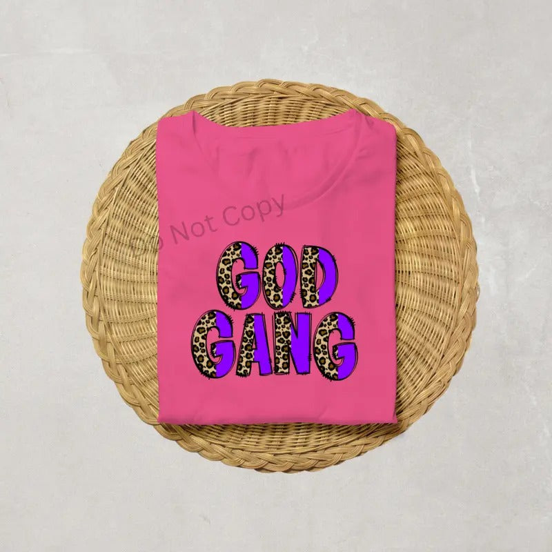 God Gang DTF Transfer ONLY -This is NOT a T Shirt Hoodie, Sweatshirt | HypeCrazeTee.com