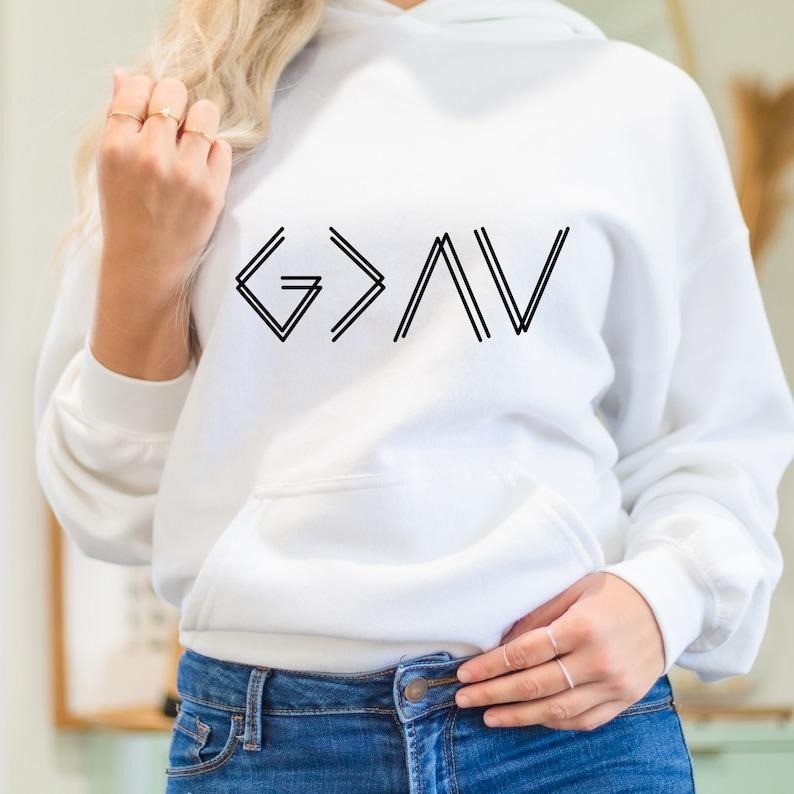 God Is Greater Than Highs Lows Christian Bible Jesus Lover T-Shirts, Hoodie, Sweatshirt