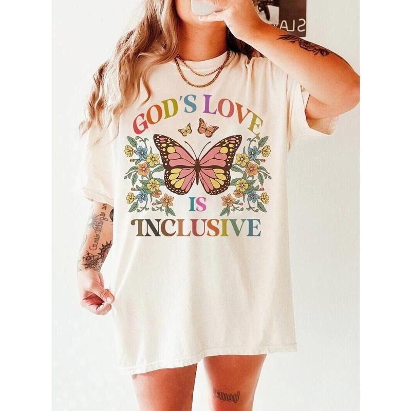God's love is inclusive | christian lgbtq pride ally | lgbtq pride shirt | pride month gift | gay rights | trans pride |...