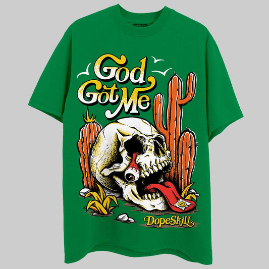 Green Collection DopeSkill Green T-shirt God Got Me Graphic