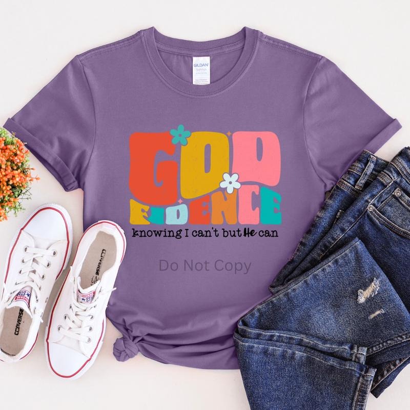 Godfidence DTF Transfer ONLY -This is NOT a T Shirt Hoodie, Sweatshirt | HypeCrazeTee.com