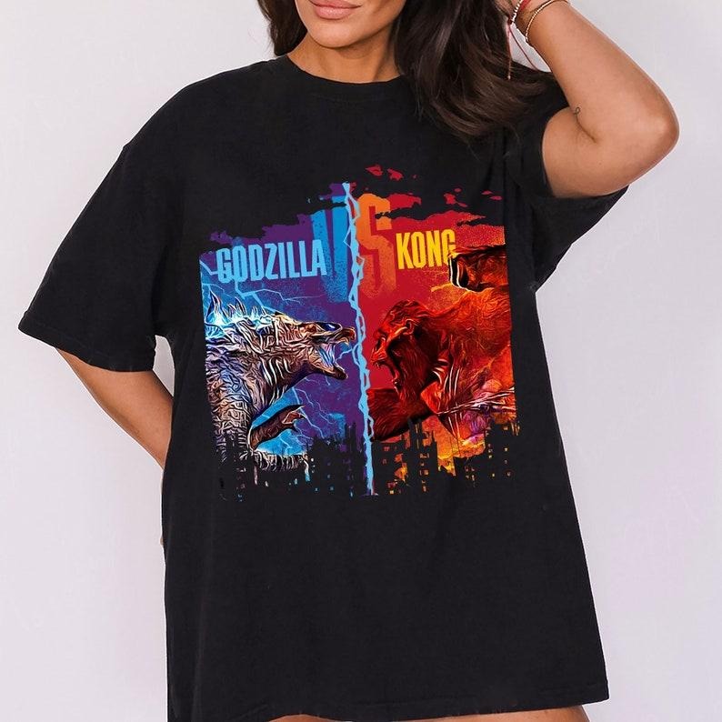 Godzilla Versus Kong T-Shirt, Godzilla X Kong The New Empire 2024 T-Shirt, Godzilla X Kong T-Shirt, Godzilla Movie...