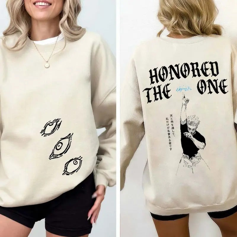Gojo Jujutsu Kaisen T-shirt, Anime Lovers Sweatshirt Hoodie, Sweatshirt, Hoodie | HypeCrazeTee.com
