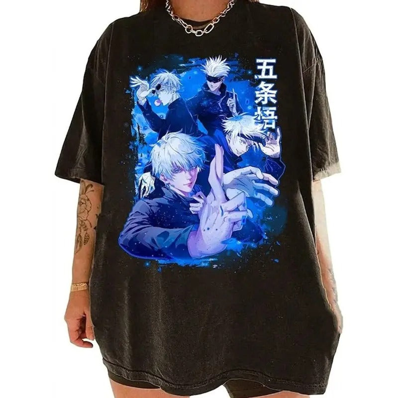 Gojo Satoru Anime Shirt, Gojo Satoru Anime Shirt Unisex Full Size Hoodie, Sweatshirt | HypeCrazeTee.com
