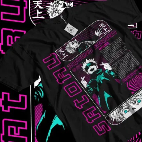 Gojo Satoru T-Shirt Jujutsu Kaisen Horror Funny JSK Yuji Gift Shirt All Size Hoodie, Sweatshirt | HypeCrazeTee.com