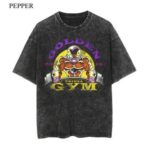 Golden Frieza Gym Vintage T-Shirt, Anime Manga Unisex T-Shirt, Gift For Him Menswear Top Hoodie, Sweatshirt