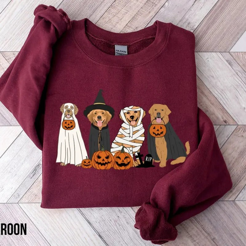 Golden Ghost Dogs Halloween Dog Halloween Halloween Ghost Ghost Dog Shirt T-Shirts, Hoodie, Sweatshirt