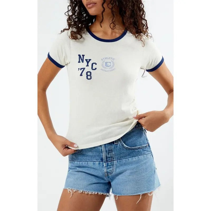 Golden Hour Women's NYC '78 Athletic T-Shirt Hoodie, Sweatshirt | HypeCrazeTee.com