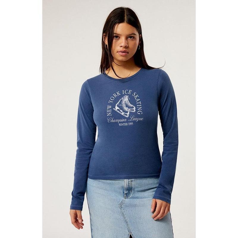 Golden Hour Women's New York Ice Skating Long Sleeve T-Shirt Hoodie, Sweatshirt | HypeCrazeTee.com