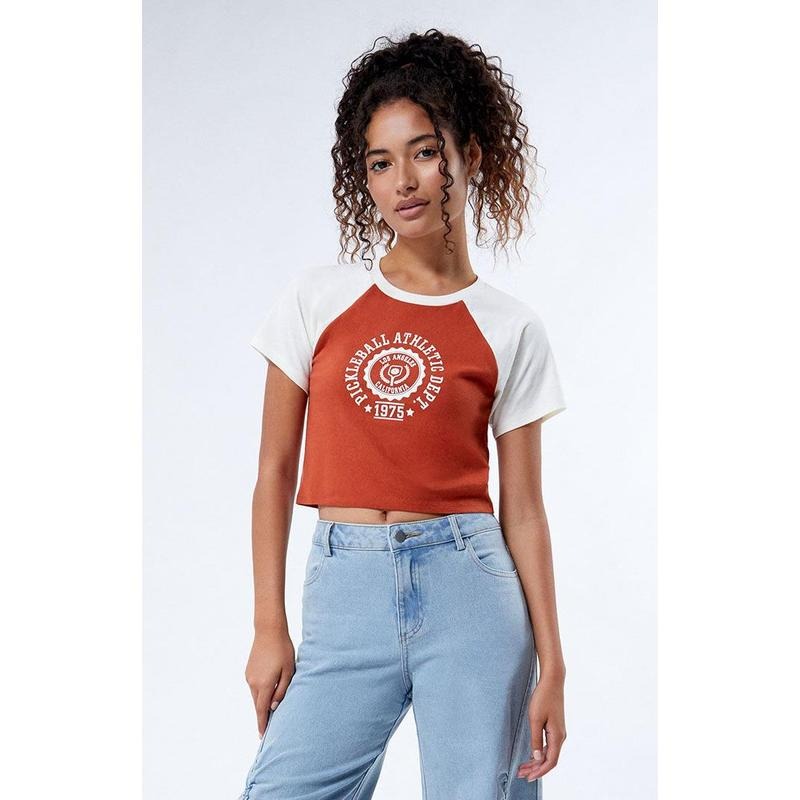 Golden Hour Women's Pickleball Raglan T-Shirt Hoodie, Sweatshirt | HypeCrazeTee.com