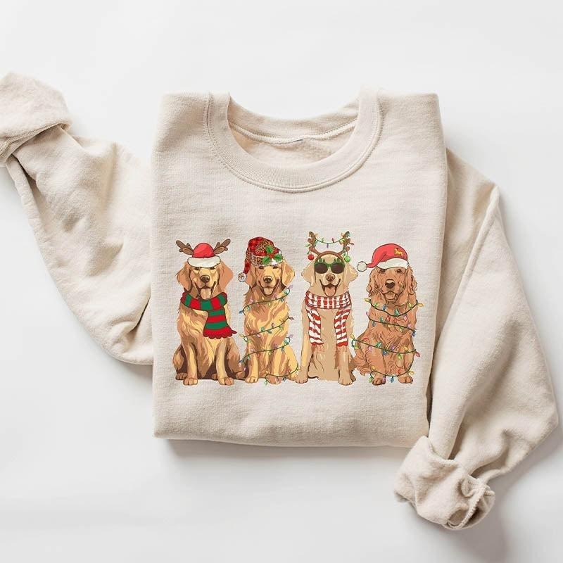 Golden Retriever Christmas Sweatshirt, Golden Retriever Gifts, Retriever Owners Mom Gift, T Shirt, Hoodie | HypeCrazeTee.com