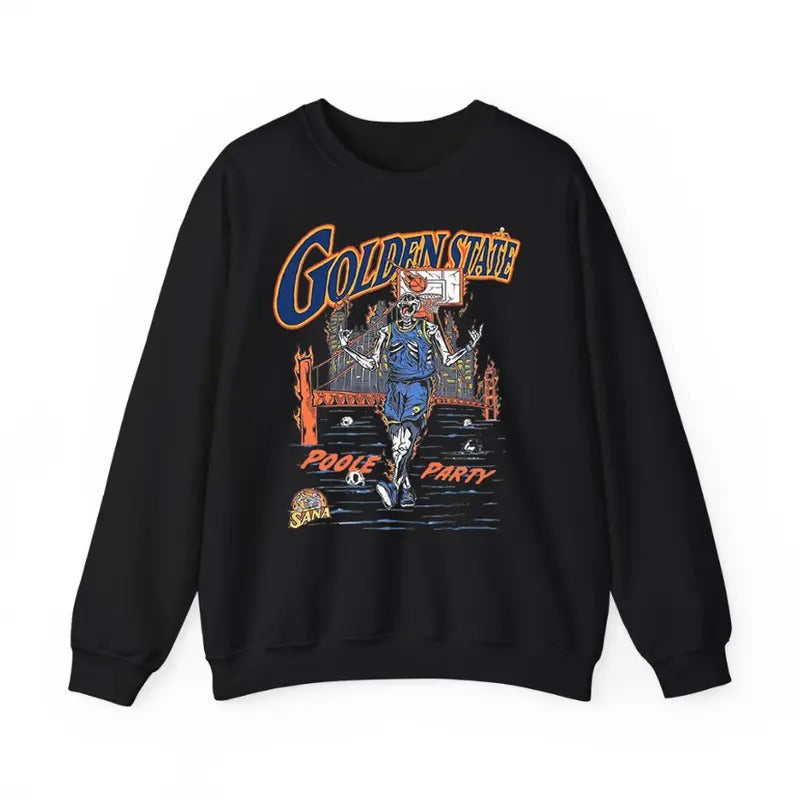 Golden State Basketball Sweatshirt Featuring 90s Vintage Style T-Shirts, Hoodie | HypeCrazeTee.com