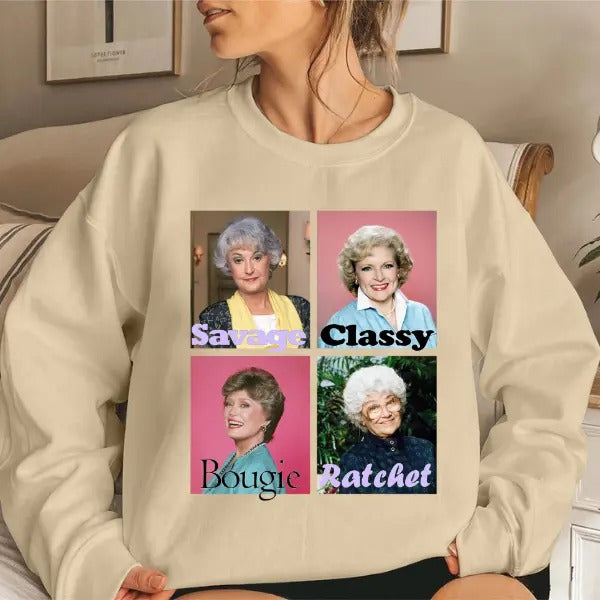 Golden Warhol Girls Sweatshirt, Dorothy Shirt, Golden Girls Lovers Shirt, TV Series Sweatshirt Hoodie | HypeCrazeTee.com