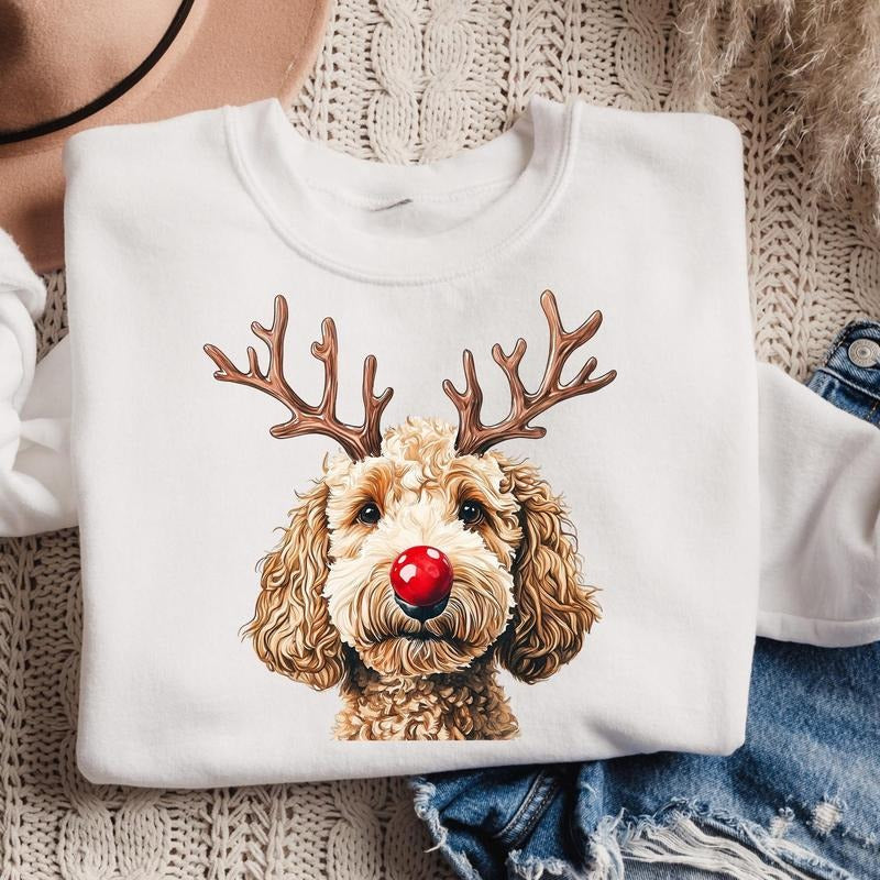 Goldendoodle Christmas Shirt, Christmas Dog Sweatshirt, Christmas Goldendoodle Sweatshirt, Golden Doodle Shirt, Doodle...
