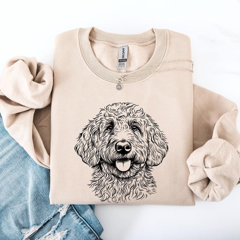 Goldendoodle, Pet, Dog Breed Sweatshirt, Crew Neck, Women's, Crewneck T-Shirts, Hoodie | HypeCrazeTee.com