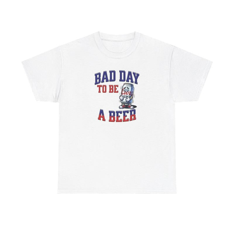 Golf Gift T-Shirt For Men And Women Bad Day To Be A Beer Tee - Men'S Cotton Streetwear Graphic Tshirt