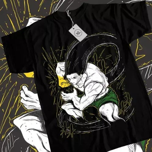 Gon T-shirt Hisoka Killua Hunter Meruem Zoldyck Girl Anime Black Shirt All Sizes Hoodie, Sweatshirt | HypeCrazeTee.com
