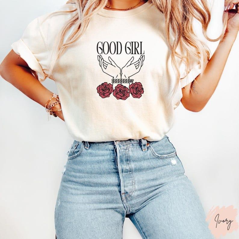 Good Girl Shirt Dark Romance Shirt Romance Reader T-shirt Book Lover Tee Smut Lover Tee Funny Reader Gifts Bookish Shirt...