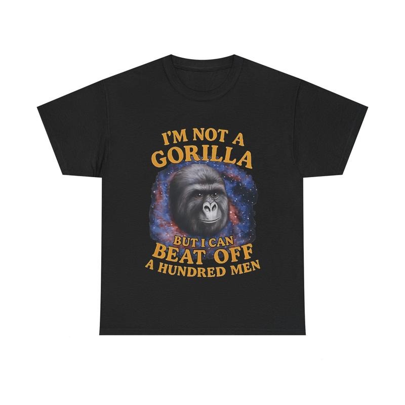 Gorilla Vs 100 Men Viral TikTik Funny Meme TShirt Hoodie, Sweatshirt | HypeCrazeTee.com