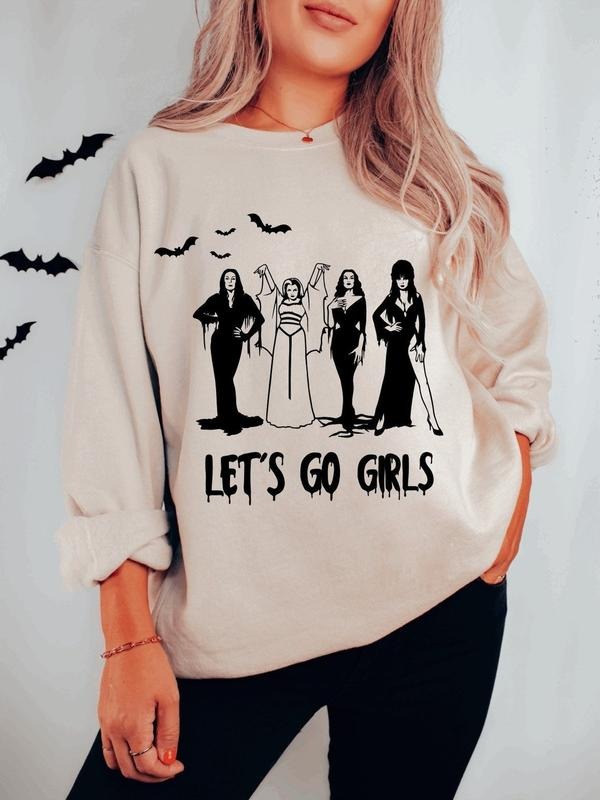 Goth Sweatshirt, Ladies of Halloween Sweatshirt, Fall Sweatshirt, Horror Sweatshirt, Cute Halloween Sweatshirt T-Shirts,...