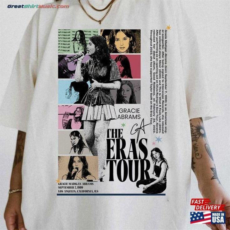 Gracie Abrams Era Tour Shirt, Graphic  Music Merch Tee Hoodie, Sweatshirt | HypeCrazeTee.com