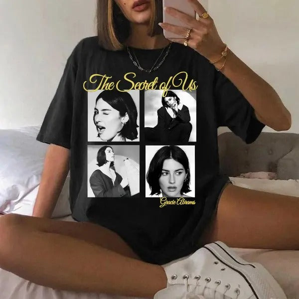 Gracie Abrams The Secret Of Us Album inspired Cotton Unisex T-Shirt Hoodie, Sweatshirt | HypeCrazeTee.com